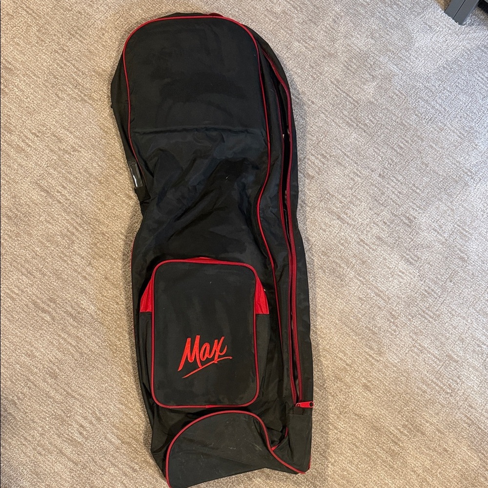 Black and Red Duffel Bag for Men